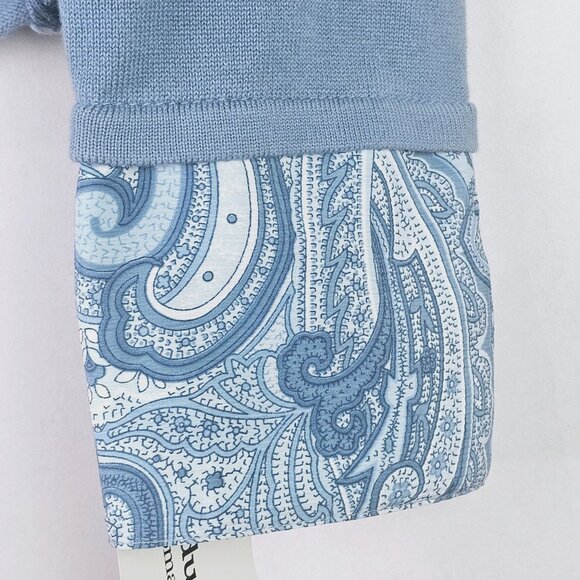 Alfred Dunner Woman St. Regis, Wedgewood Blue, 2 Pc Faux Collar Sweater Set, NWT - Picture 4 of 6